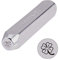 BENECREAT 6mm 1/4 Vierblättriges Kleeblatt Metalldesign Stempel Stanzwerkzeug - Galvanisiertes Hartstahlwerkzeug zum Stanzen von Stanzmetall, Schmuck, Leder, Holz