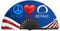Gay Pride Large Folding Fans, Bamboo Fan 13 with UV Reactive Ink, for LGBTQ Circuit Parties and Raves … (Peace Love Bernie)