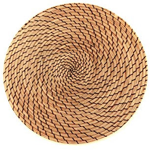 Oedim BajoPlato Imitación Mimbre | Fabricado en Metacrilato 4mm| 35 x 35 cm | Decoración mesas, hogar |