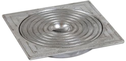 Tapa de aluminio para cámara de visita y skimmer de piscina, 200 x 200 mm