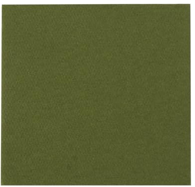 Sovie HORECA Mini Cocktail-Servietten in OLIV, Softpoint, 2-lagig, 20 x 20 cm, 1/4 Falz, 250 Stück – Voluminöse Tissue-Servietten mit 2-Punkte-Prägung für Bar, Event & Gastro