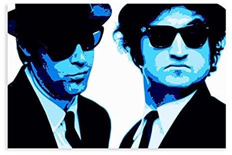 Filmposter Amerikanische Komödie The Blues-Brothers 13 Leinwand-Poster, Wandkunst, Dekordruck, Gemälde für Wohnzimmer, Schlafzimmer, Dekoration, ungerahmt: 30 x 45 cm