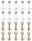 JSDDE 20er Rosegold Tragus Piercing 16ga Edelstahl Acryl Bioflex Retainer Lippenpiercing Helix Piercing Stecker Labret Monroe Piercing Set