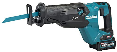 Makita JR002GD201 40V Max Li-ion XGT Brushless Reciprocating Saw Complete with 2 x 2.5 Ah Batteries and Charger Supplied in a Carry Case
