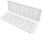 TTZEZE - 2 cubiertas de ventilación de aleación de aluminio color blanco, rejilla de ventilación rectangular de metal para armario, estufa, zapatos, gabinete, fregadero, cocina, baño, pared lateral