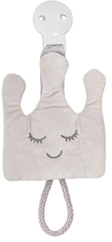 Original Dooky Cuddly Friends Pacifier Clip Crown, die Schnullerkette mit Kuscheltier, Clipfunktion für festen Halt an Kinderwagen oder Autositz, Spielzeug ab 0 Jahre, Länge: 15 cm