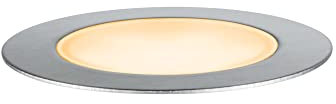 Paulmann 94721 Plug & Shine LED Außenleuchte Bodeneinbauleuchte Floor insektenfreundlich IP67 2200K 2W Silber rund dimmbar Edelstahl