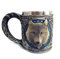 Wolf Kaffee Kelch Tasse Edelstahl Wolf 3D Wasser Trinkkelch