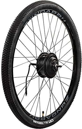Zündapp Z801 E Bike Laufrad mit Motor 27,5 Zoll Komplettrad Hinterrad für Elektro Mountainbike 650B SY Radnabenmotor mit CST Reifen (27,5 x 1,95 Zoll (hinten))