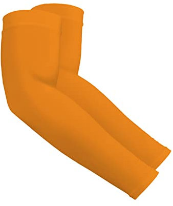 Yeslife UV-Sonnenschutz-Armstulpen für Männer und Frauen, UPF 50, kühlende Sportmanschette, 1 Paar - Orange, Einheitsgröße