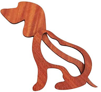 jieGorge Oma Brosche Holzverzierung Schal Dekoration Pin Pin Kreative Schal Brosche Brosche Oma Brosche (F, One Size)