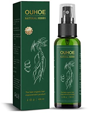100ml Haarwachstum Spray, Haarwachstumsserum, Ginseng Haarnachwachs-Serum Spray, Ingwer Haar Wachstum Serum Flüssiger, Haarausfall und Haar-Behandlung, Förderung von Dickerem Haarwachstum