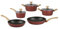 KASANOVA Batteria pentole New Grape 8 pezzi, batteria pentole a induzione, pentole antiaderente: 2 padelle, 3 casseruole, 3 coperchi