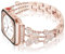 Ocaer Compatible with Apple Watch 42mm 41mm 40mm 38mm, Metal Sparkly Apple Watch Straps for iWatch Series 10 9 8 7 6 5 4 3 2 1 SE, Luxury Glitter Jewelry iWatch Bracelet Band for Women (Rose Gold)