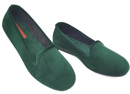 Meravigliose Pantofole Invernali Donna, Ballerine Chiuse da Casa invernali in Velluto Rasato, Ciabatte Scaldapiedi Peluche Eleganti, Morbide e Super Comode (Smeraldo, 38)