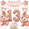 Rosegold Luftballon 13 Geburtstag Mädchen, 13 Jahr Geburtstag Mädchen, Ballon 13. Geburtstag Rosegold, Geburtstagsdeko 13 Jahr Rosegold, Mädchen Deko 13. Geburtstag, Roségold 13. Party Ballons