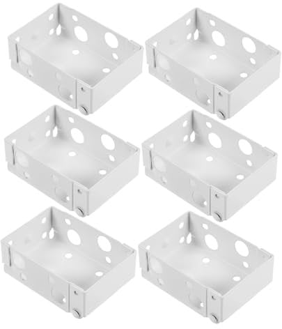 Ciieeo 6St Rollladenhalterung Jalousienregal mit niedrigem Profil Gardinenhalter Halterung für Jalousien Halterungen für Jalousien Halter für Jalousien dünn Installationscode pom Weiß
