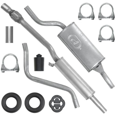 Polmo Schalldämpferset Auspuffanlage Auspuff für VW Polo 2 II 86C 1990-09/1994 1.0 1.3
