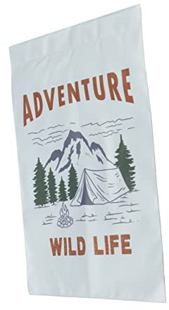 DIKACA Camping-Flagge good mood hängedekoration Sommer Accessoires Camping-Fahnenmast Campingzubehör Flaggen Campingversorgung Oxford Tuch Hof Flagge schmücken Campingbedarf Banner