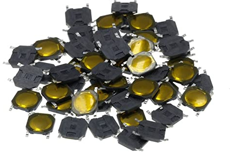 100PCS DC12V 50mA Membranschalter 4X4X0,8mm Taktile Druckschalter Takt 4 Pin Schalter Mikroschalter SMD elektronischer Schalter