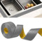YushengTai Battiscopa,Grigio 6 M PVC Battiscopa Adesivo 18 x 18 mm, Battiscopa Cucina Adatto per Bagno, Cucina (Grigio)