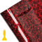 Wellzenith Geschmiedete Carbon Folie,150 * 30cm Selbstklebend Autofolie aus Vinyl,Forged Carbon Folie Vinylfolie (Rot)