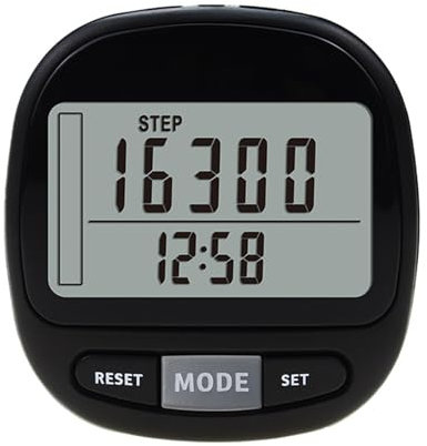 Schrittzähler,schrittzähler Clip, Schrittzähler Ohne App Und Handy, 3D-Sensor-Schrittzähler 7-Tage-Speicher, Distanz, Trainingszeit, Ziel, LCD-Großbild-Schrittzähler