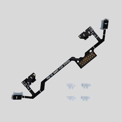 Smart Flex PS5 V2 Micro Switch Smart Clicky Hair Trigger Kit de déclenchement pour manette PS5 BDM-030&BDM-040 - Boutons d'épaule ergonomiques - Boutons d'arrêt - FPC - Câble flexible pour manette PS5