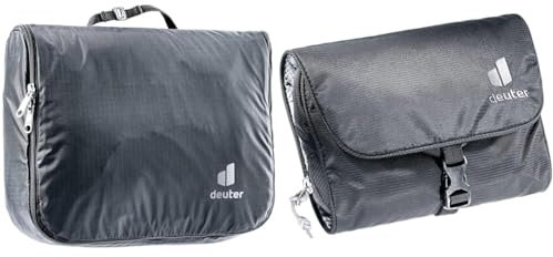deuter Wash Center Lite II Kulturbeutel (3 L), Schwarz & Wash Bag I Kulturbeutel, Schwarz