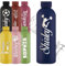 YoLLiEE Bouteille d'eau personnalisée avec nom Bouteilles d'eau personnalisées Bouteilles d'eau de sport isotherme gravées en acier inoxydable 16 oz, style icône bleu marine