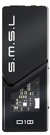 LEAUDIO SMSL D10 Portable DAC Headphone Amplifier DSD256 32Bit/384kHz 3.5mm/4.4mm Headphone Output (Black), LE-D10
