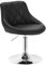WOLTU Verstellbarer Sitzhocker Stuhl Arbeitshocker Bürohocker Schminkhocker mit Rückenlehne aus Kunstleder und Metall höhenverstellbar drehbar, Sitz 42-58 cm Hoch, Schwarz, BH241sz-1