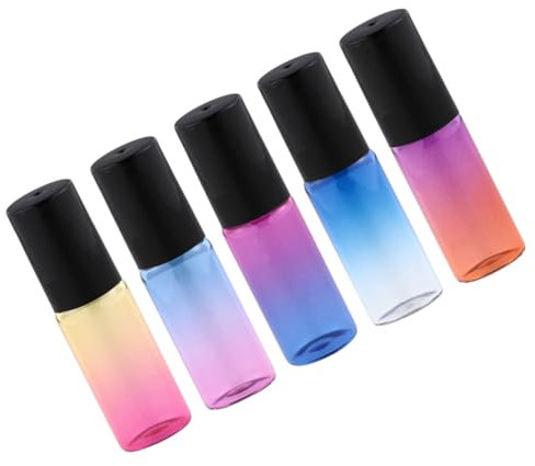 Glasrollerflaschen 5ml aus Glas, 5 Stück, Tragbar und Auslaufsicher