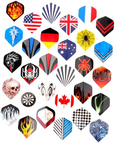 WHAMVOX 90 Stück Flügelspielzeug aus PVC mit Glatten Kanten für Sportflügel und Schwanzflügel Selbstgemacht Zubehör für Darts im Sport und Bastelbereich