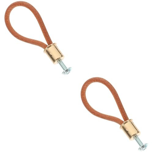 ULDIGI Lot De 2 Poignées De Porte De Grenier En Cuir Style Rustique Faciles À Installer