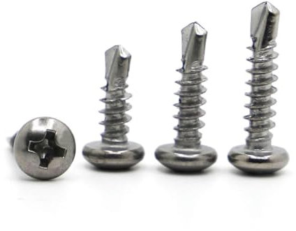 20 pièces M4.2 M4.8 * 13-70mm 410 Vis à tête cylindrique en acier inoxydable Vis autotaraudeuse-M4.2 20 pièces-70mm