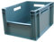 6x 20L Plastic Storage Boxes, Stackable Product Pick Up Box, Storage Container for Warehouse, Garage (GREY)