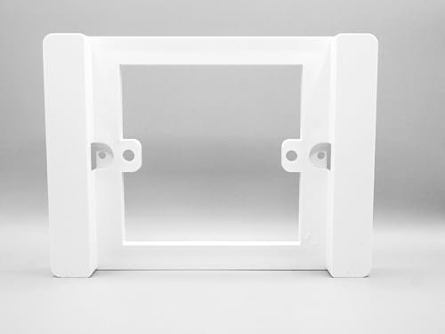 Adattatore BIANCO da scatola 503 a 86x86, placca adattatore riduttore da 503 a 86x86 in plastica. Supporto adattatore cassetta per termostati