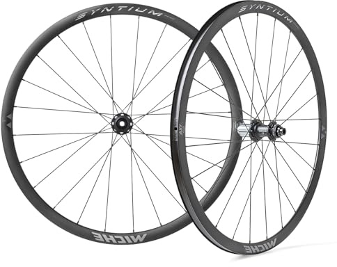 MICHE Syntium Aero Disc Laufradsatz, 622-19C, schwarz, kompatibel mit Campagnolo Kassetten