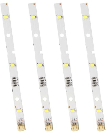 yivom 4 Stück LED-Lichtleiste, LED lichtleiste kühlschrank lampe LEDs kühlschrank licht, Ersatz-kühlschranklampe für Kühlschranks,Ersatz-Kühlschranklampe kompatibel E349766 MDDZ-162A 1629348 DC12V 2W