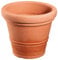 Geli Thermo Plastic Milano Pot de fleurs rond en plastique Terracotta 45 cm