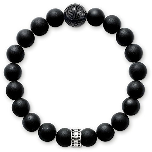 Thomas Sabo Armband Obsidian 925 Sterling Silber A1085-023-11-L