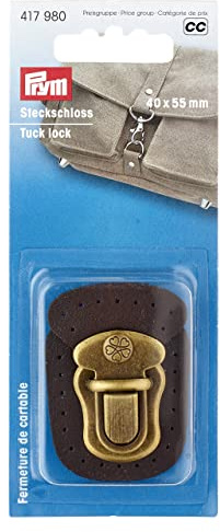 Prym 417980 Steckschloss zum Annähen braun
