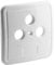 BestPlug Universal Deckel Abdeckung für Antennen Sat Dosen Durchgangsdosen Enddosen mit 3 Löcher, Weiss