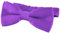 DonDon pajarita noble para niños - combinada y ajustable 9x 4,5 cm - de color lila - brillada con aire de seda