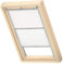 VELUX Original Dachfenster Duo Verdunkelungsrollo für SK06, Weiß, mit Grauer Führungsschiene