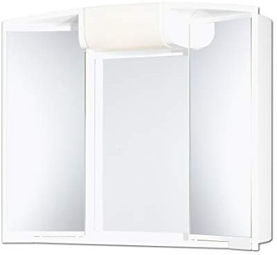 JOKEY armoire à glace Angy - Largeur 59 cm – blanc – avec éclairage - blanc – miroir de salle de bain