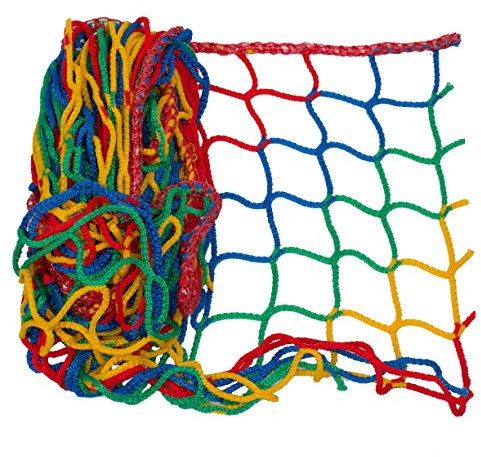 HAMBURGER TAUWERK-FABRIK EST. 1901 Netz, Universal Schutznetz Farbig - Netzgröße 1m x 4m - Made in Germany, Sicherheitsnetz, Balkonnetz, Rausfallschutz Hochbett, Relingsnetz