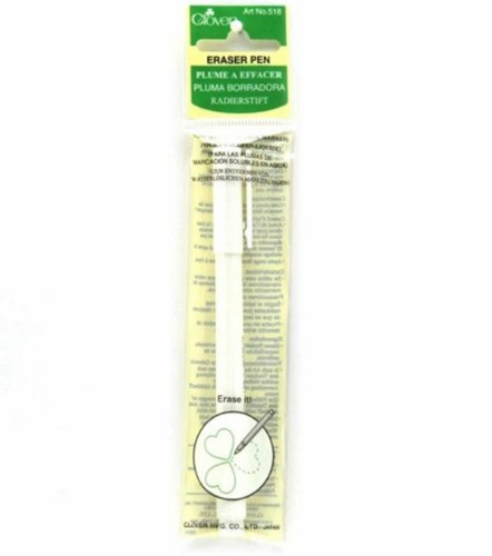 Clover Eraser Pen for Water Soluble Marker, White ink, Pack of 1