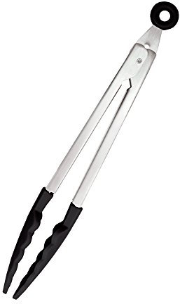 HENCKELS Food Tongs, 9-Inch, Stainless Steel Silicone Tongs
